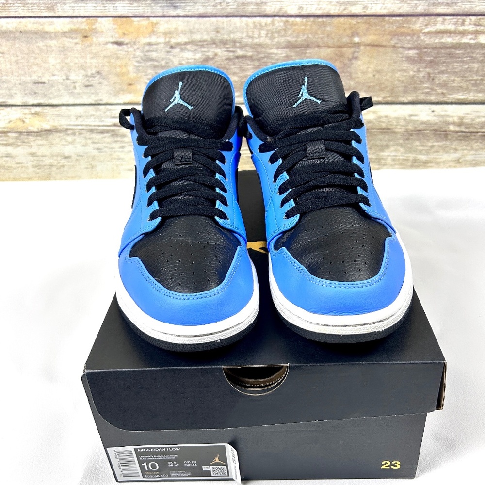 Nike Air Jordan 1 Low University Blue Black Men’s size 10